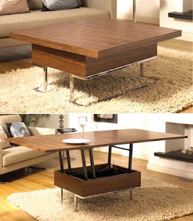 World with cool stuffs: Coffee Table turns into desk